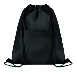 POCKET SHOOP Large 210D Polyester Drawstring Bag with Pocket - GiftRetail MO9177