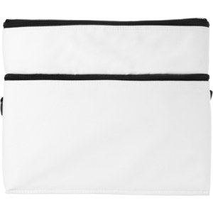 EgotierPro 119600 - Oslo 2-zippered compartments cooler bag 13L White