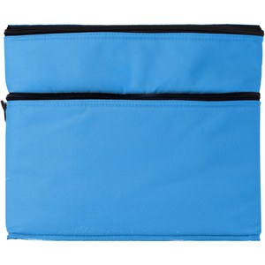 EgotierPro 119600 - Oslo 2-zippered compartments cooler bag 13L Process Blue