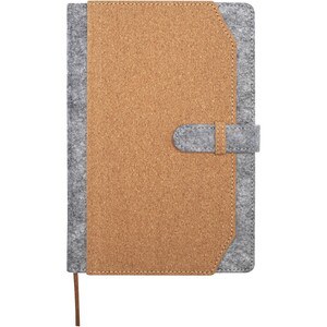 Viviana A5 recycled felt and cork notebook - EgotierPro 107907