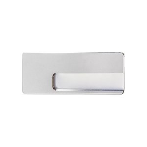 Claps 49156 - Aluminum Name Tag with Writable Paper Insert