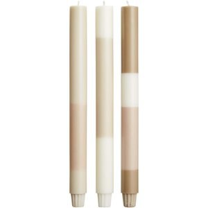 Originalhome 126426 - layered limestone candles - set of 3