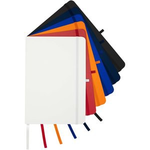 Teak A5 recycled hard cover notebook with lined pages - EgotierPro 106013