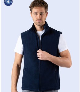 Starworld SW73N - Starworld Herren Fleeceweste mit Hohem Kragen