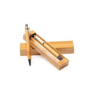 KIOTO Pen and propelling pencil set made of bamboo - EgotierPro HW8036