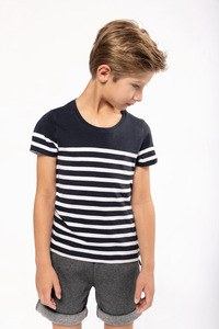 Kariban K3035 - T-Shirt im Marine-Stil mit Rundhalsausschnitt Bio Kinder