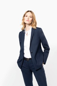 Kariban Premium PK6050 - Elegant Women's Wool Blend Blazer with Piped Pockets