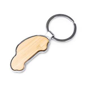 TESLAR Bamboo Car Keychain - EgotierPro KO1190