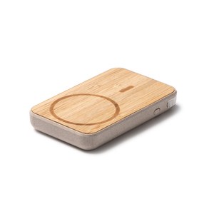 BRENER 5000mAh Bamboo/Wheat Wireless Charger