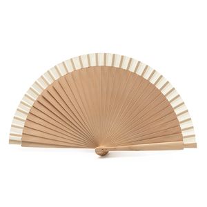 Stamina FN3113 - ZANTE Handfächer aus Baumwollgewebe und mit Holzrippen