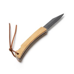 Stamina NA3988 - KAIDE Stainless steel jackknife with grip in natural bamboo
