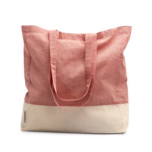 INCA Recycled cotton bag in a heather finish design and 120 gsm natural cotton with gusset