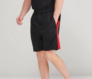 Finden & Hales LV886 - Men's Athletic Knitted Shorts with Zipper Pockets