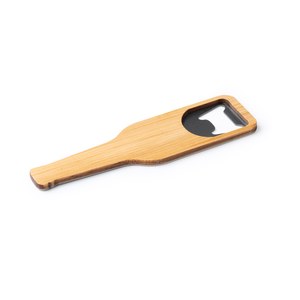 PILSENN Opener in the shape of a bottle in bamboo and metal with magnet