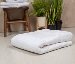 TOWEL CITY TC506 - ORGANIC BATH SHEET WITH PRINTABLE BORDER