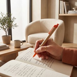 Berk recycled carton and corn plastic ballpoint pen (black ink) - EgotierPro 107384