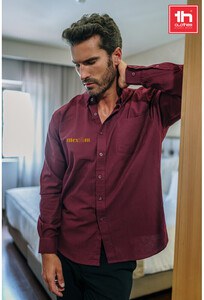 TH Clothes 30153 - Oxford-Hemd mit langen Ärmeln für Männer