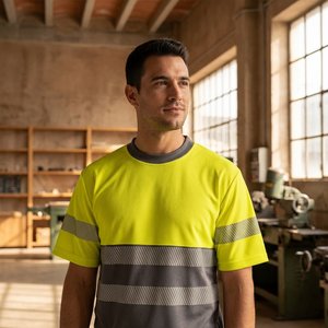 Velilla 36096 - Two-tone piqué T-shirt (150g/m²), in cotton (55%) and polyester (45%)