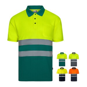 Velilla 36141 - Bird-eye polo shirt (140g/m²) with short sleeves, in polyester (100%)