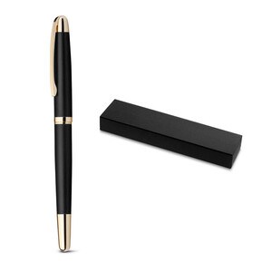 Metal rollerball with gold trim - Egotier 81196