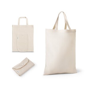Faltbare Tasche aus Baumwolle (50%), receycelte Baumwolle (30%) und Polyester (20% rPET) (140 g/m²) - Egotier 92332