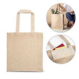 Juco Tragetasche (275 g/m²) mit Innentasche aus 100% Baumwolle (120 g/m²) - Egotier 92937