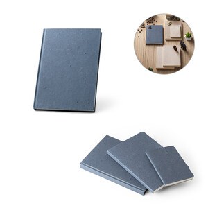 A5 notepad with hard cover made from coffee husk waste (65%) - Egotier 93295