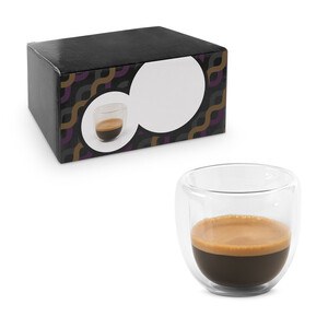 Isothermisches Glas-Kaffee-Set mit 2 Gläsern - Egotier 93873