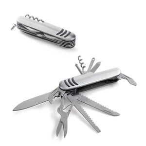 Multifunktions-Taschenmesser aus Edelstahl und Metall - Egotier 94147