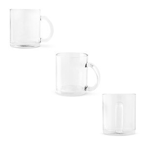 Glass mug suitable for sublimation 350 mL - Egotier 94318