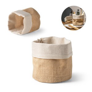 Multi-purpose bag in jute (260g/m²) and cotton (120g/m²) - Egotier 94574