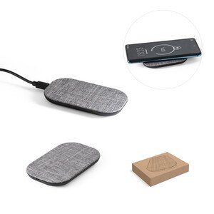 Superfast 15W wireless charger in recycled PET (100% rPET) - Egotier 97093