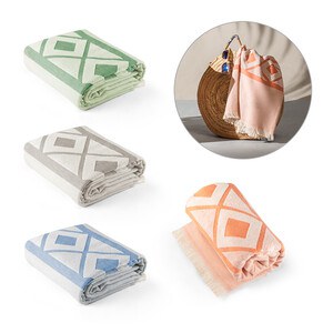 Multifunktions- und Badetuch (350g/m²) aus Baumwolle (85%) sowie recycelter Baumwolle (15%), leicht und widerstandsfähig - Egotier 99046