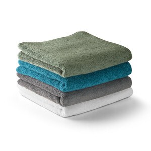Badehandtuch (500g/m²) aus Baumwolle (82%) und recycelter Baumwolle (18%) - Egotier 99047