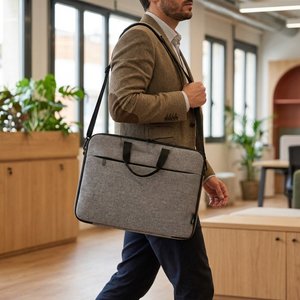 Libra 14” 2-in-1 GRS recycled laptop case 3L - EgotierPro 130085