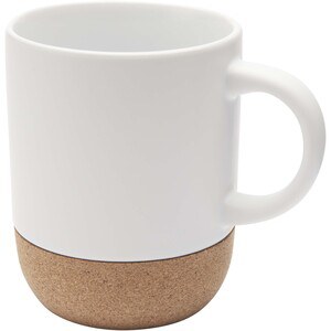 Billie 300 ml ceramic sublimation mug with cork details - EgotierPro 100846