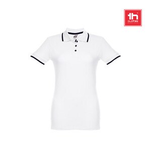 Zweifarbiges Baumwoll-Poloshirt für Damen - Egotier 30138