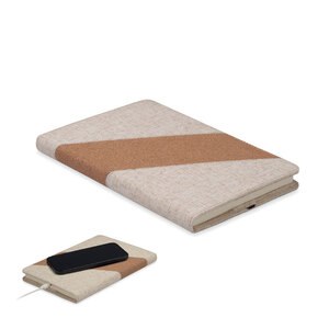 CORTONA A5 notebook with 15W charger - GiftRetail MO2734