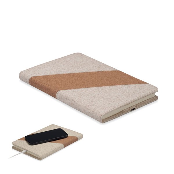 CORTONA A5 notebook with 15W charger - GiftRetail MO2734