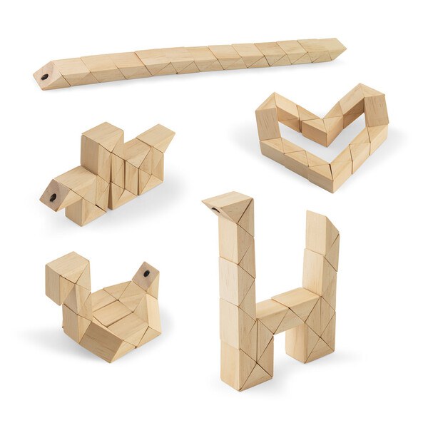 Holzpuzzle bestehend aus 24 Teilen