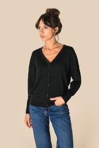 Spasso SP922 - Eco-friendly Ladies' Lyocell V Neck Jumper