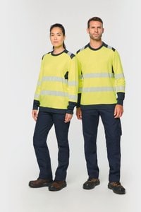 WK. Designed To Work WK361 - Recyceltes Sicherheits-T-Shirt mit langen Ärmeln