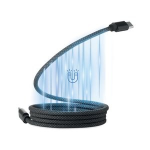 BRAID Braided magnetic cable in RPET - GiftRetail MO2778