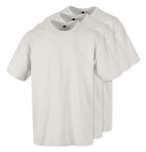 Pack mit 3 Build Your Brand BY102 - Komfortables Oversize T-Shirt für Herren
