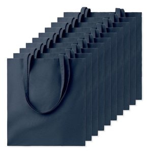 Pack mit 10 GiftRetail MO9268 - COTTONEL COLOUR + Shopping Bag Cotton 140g/m²