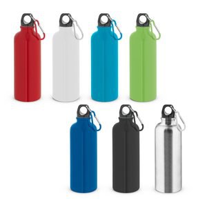 Edelstahlflasche mit einwandiger Ausführung und Karabiner, 550 ml - Egotier 94392