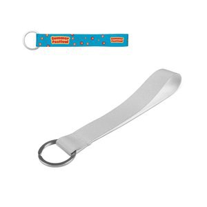 Lanyard'In 94419 - Kurzes Lanyard aus Polyester (100%rPET) mit Ring, geeignet für Sublimation