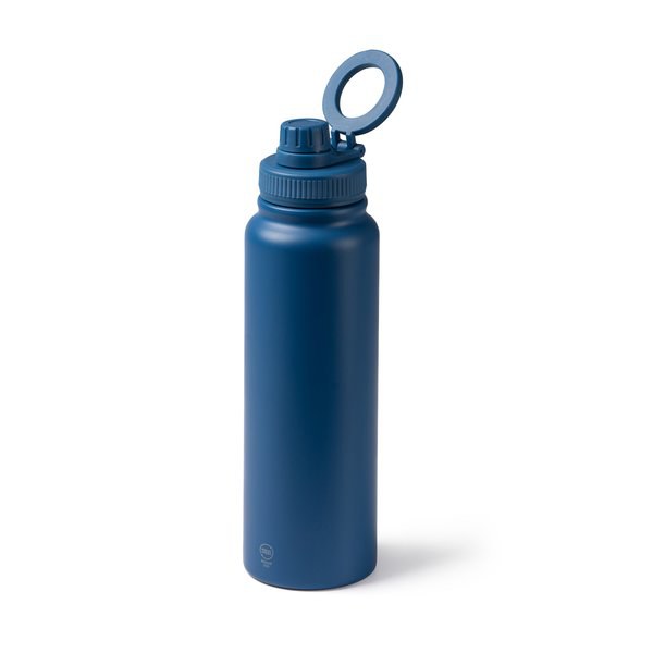 HEYMAN Doppelwandige Thermoflasche aus recyceltem Edelstahl 304 mit Deckel mit Magnetring für Handyhalter