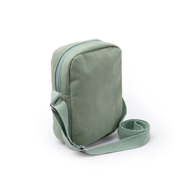 KAPI Umhängetasche aus Cordstoff mit Reißverschluss und passendem