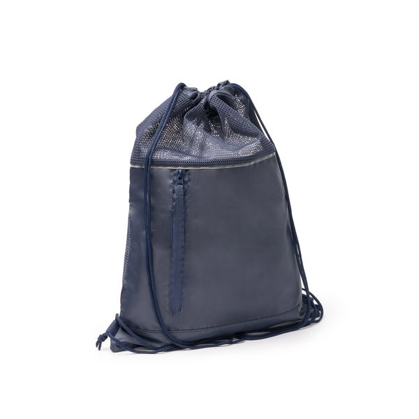 MASKOT Drawstring backpack made from RPET 210D with mesh fabric on the top and all over the back